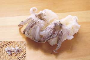 ヤリイカ下足寿司ネタ