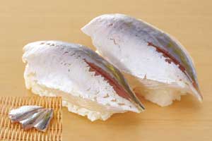 あじ昆布〆寿司ネタ